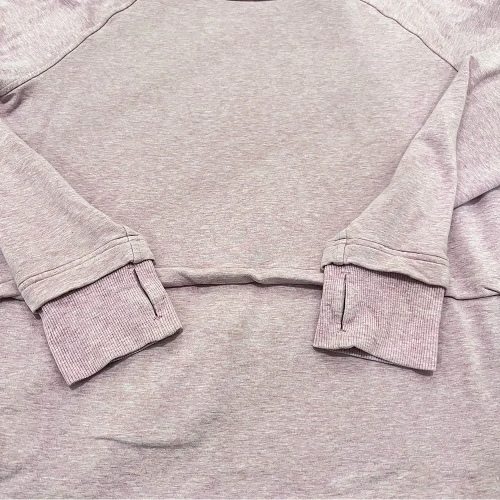Lululemon Find Your Unwind Pullover Heathered Pink Taupe Sz 6